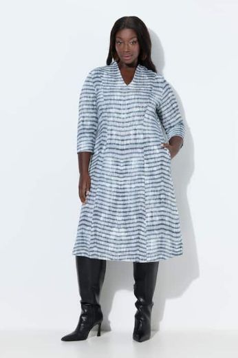 Moda za polnejše Haljina midi 3/4 rukava plus velikost, xxl, Ulla Popken in Johann Popken (JP1880)