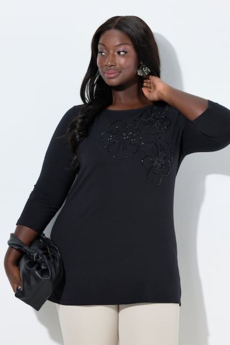 Moda za polnejše Majica 3/4 rukava plus velikost, xxl, Ulla Popken in Johann Popken (JP1880)