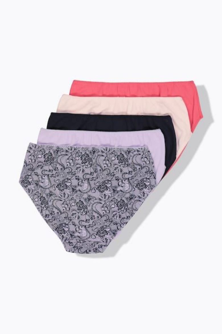 Moda za polnejše Gaćice midi 5 komada plus velikost, xxl, Ulla Popken in Johann Popken (JP1880)