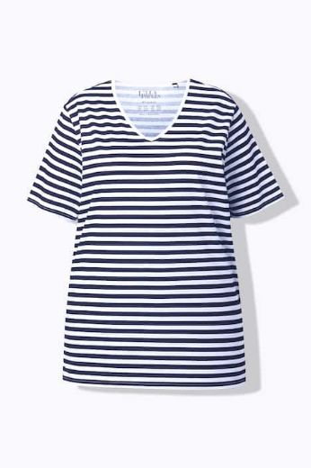 Moda za polnejše Majica kratkih rukava šireg kroja plus velikost, xxl, Ulla Popken in Johann Popken (JP1880)