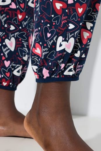 Moda za polnejše Pidžama kratkih rukava i dugih nogavica plus velikost, xxl, Ulla Popken in Johann Popken (JP1880)