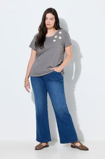 Moda za polnejše Traperice širokih nogavica plus velikost, xxl, Ulla Popken in Johann Popken (JP1880)