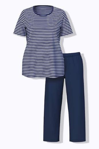 Moda za polnejše Pidžama kratkih rukava i dugih nogavica plus velikost, xxl, Ulla Popken in Johann Popken (JP1880)