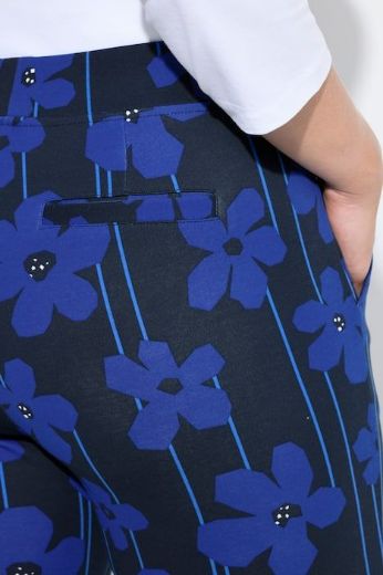 Moda za polnejše Hlače uskih nogavica cvjetnog uzorka plus velikost, xxl, Ulla Popken in Johann Popken (JP1880)