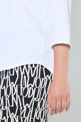 Moda za polnejše Bluza 3/4 rukava A kroja plus velikost, xxl, Ulla Popken in Johann Popken (JP1880)