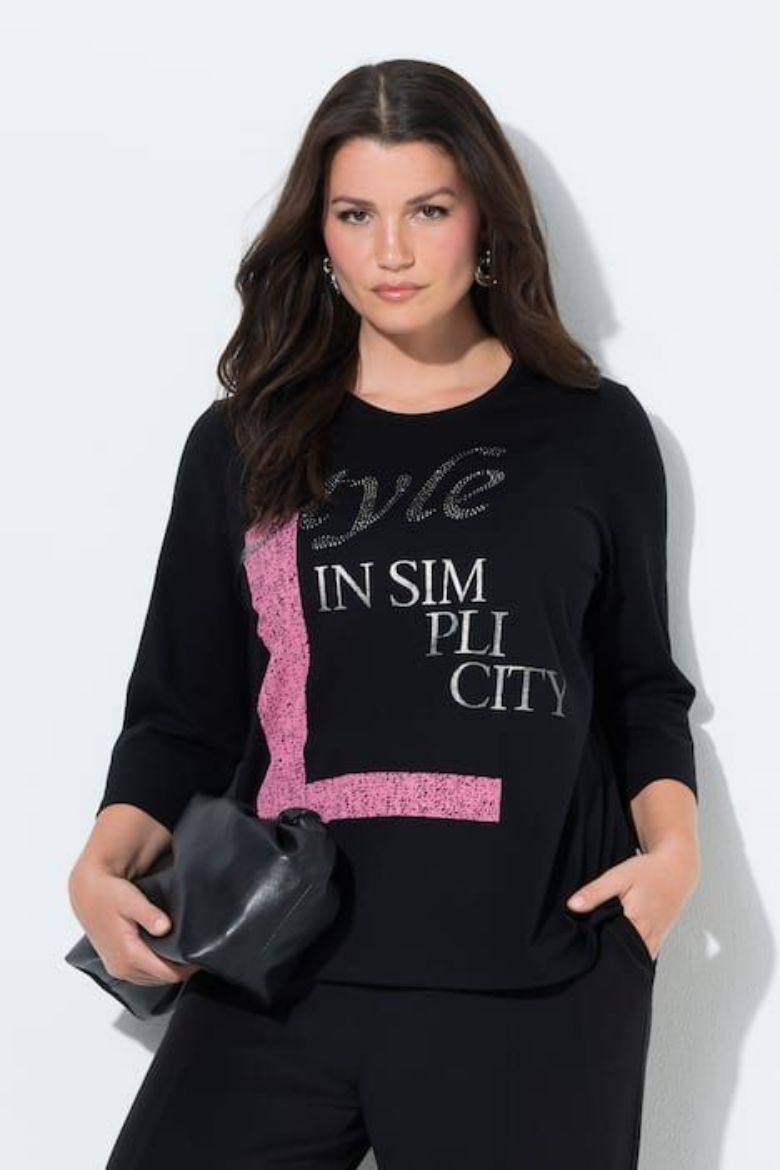 Moda za polnejše Majica 3/4 rukava okruglog ovratnika plus velikost, xxl, Ulla Popken in Johann Popken (JP1880)