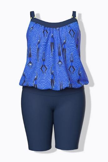 Moda za polnejše Kupaći kostim tankini plus velikost, xxl, Ulla Popken in Johann Popken (JP1880)