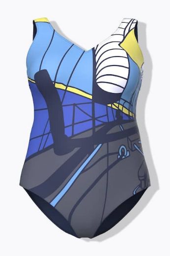 Moda za polnejše Kupaći kostim jednodijelni plus velikost, xxl, Ulla Popken in Johann Popken (JP1880)