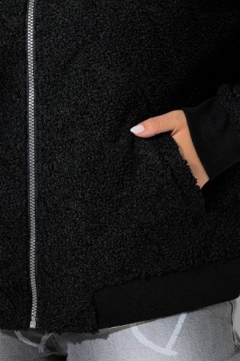 Moda za polnejše Majica dugih rukava s patentnim zatvaračem plus velikost, xxl, Ulla Popken in Johann Popken (JP1880)