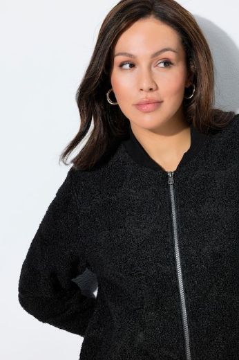 Moda za polnejše Majica dugih rukava s patentnim zatvaračem plus velikost, xxl, Ulla Popken in Johann Popken (JP1880)