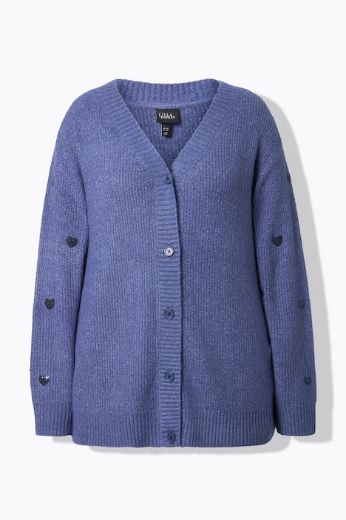 Moda za polnejše Kardigan pleteni na kopčanje plus velikost, xxl, Ulla Popken in Johann Popken (JP1880)