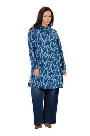 Moda za polnejše Bluza dugih rukava dužeg kroja plus velikost, xxl, Ulla Popken in Johann Popken (JP1880)