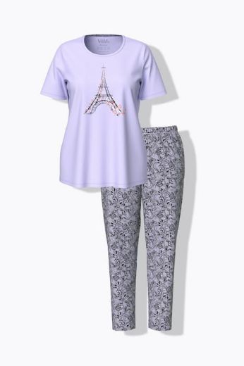 Moda za polnejše Pidžama kratkih rukava i dugih nogavica plus velikost, xxl, Ulla Popken in Johann Popken (JP1880)