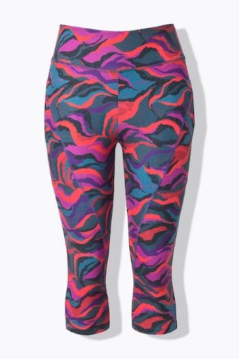 Moda za polnejše Tajice 3/4 nogavica visokog struka plus velikost, xxl, Ulla Popken in Johann Popken (JP1880)