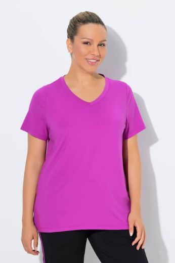 Moda za polnejše Majica kratkih rukava V ovratnika plus velikost, xxl, Ulla Popken in Johann Popken (JP1880)