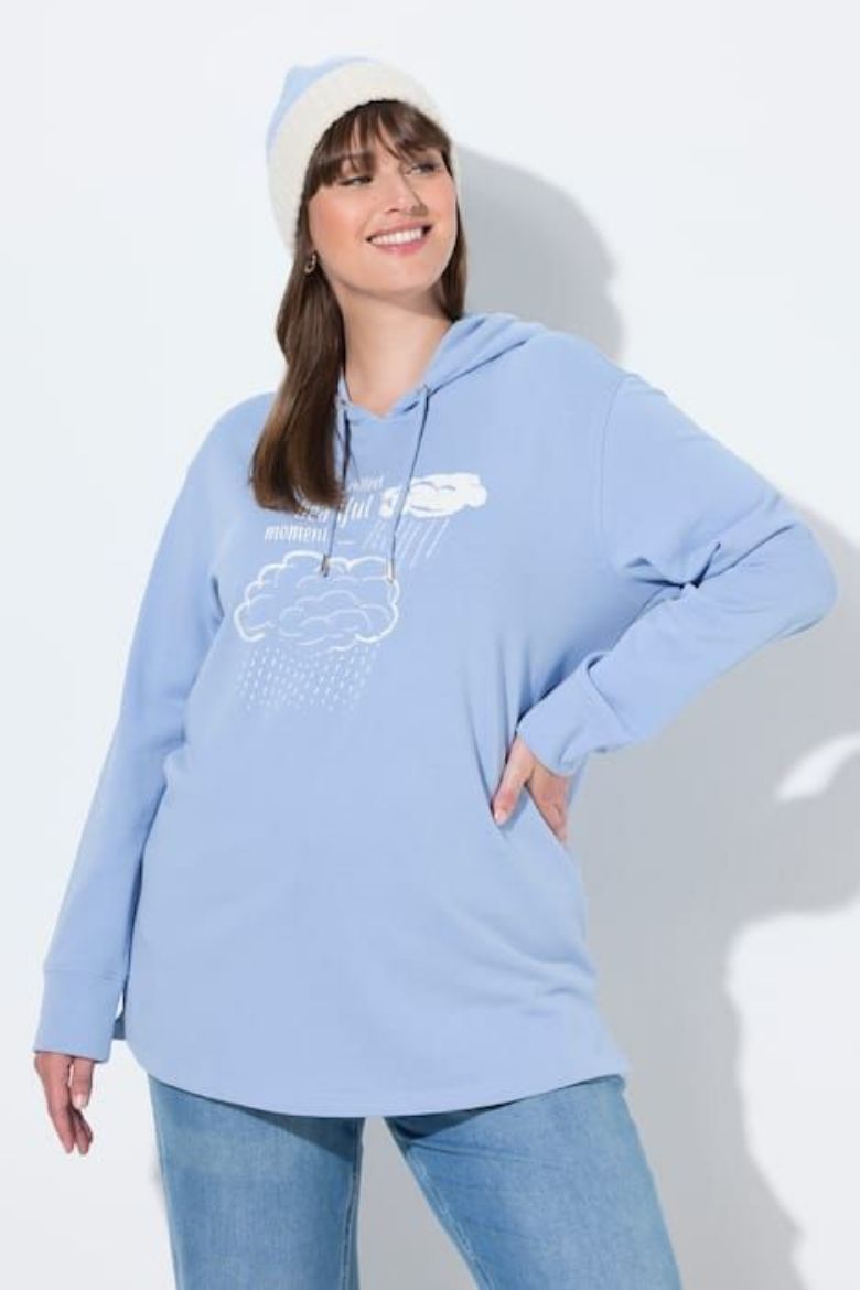 Moda za polnejše Majica dugih rukava s kapuljačom plus velikost, xxl, Ulla Popken in Johann Popken (JP1880)