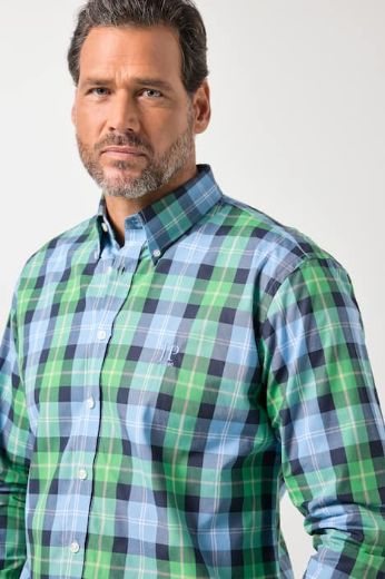 Moda za polnejše Košulja dugih rukava karirana plus velikost, xxl, Ulla Popken in Johann Popken (JP1880)