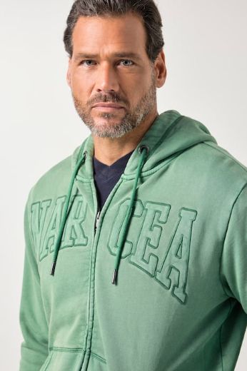 Moda za polnejše Majica dugih rukava sa kapuljačom i patentnim zatvaračem plus velikost, xxl, Ulla Popken in Johann Popken (JP1880)