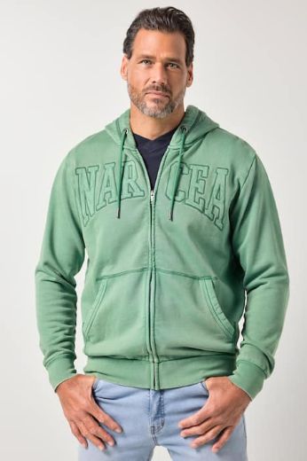 Moda za polnejše Majica dugih rukava sa kapuljačom i patentnim zatvaračem plus velikost, xxl, Ulla Popken in Johann Popken (JP1880)