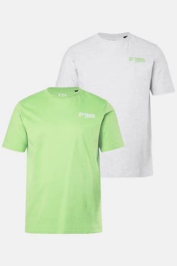 Moda za polnejše Majica kratkih rukava 2 komada plus velikost, xxl, Ulla Popken in Johann Popken (JP1880)