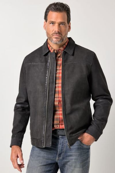 Slika Jakna kožna sa patentnim zatvaračem