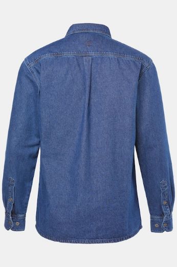 Moda za polnejše Košulja dugih rukava traper uzorka plus velikost, xxl, Ulla Popken in Johann Popken (JP1880)