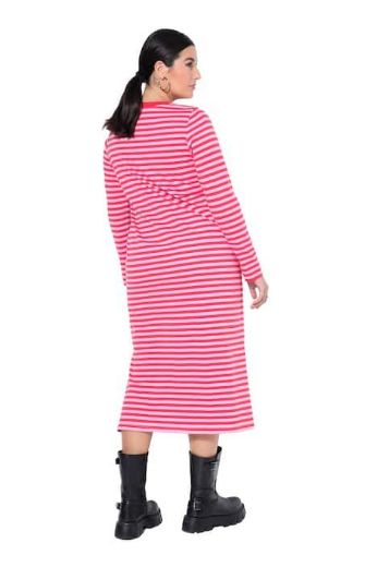 Moda za polnejše Haljina dugih rukava s prugama plus velikost, xxl, Ulla Popken in Johann Popken (JP1880)