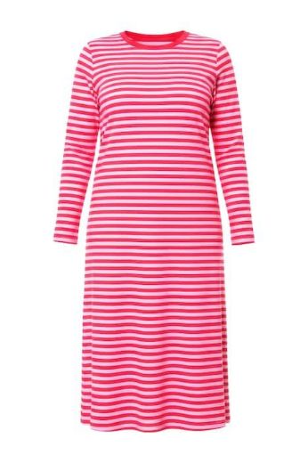 Moda za polnejše Haljina dugih rukava s prugama plus velikost, xxl, Ulla Popken in Johann Popken (JP1880)