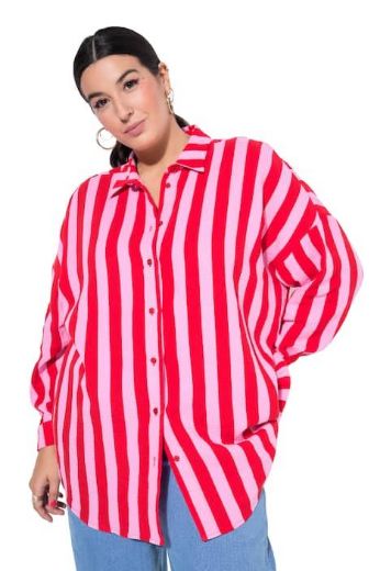 Moda za polnejše Košulja od muslina na pruge plus velikost, xxl, Ulla Popken in Johann Popken (JP1880)