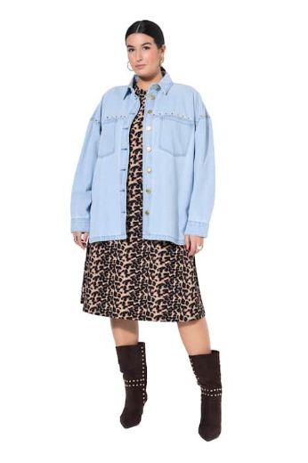 Moda za polnejše Košulja traper šireg kroja plus velikost, xxl, Ulla Popken in Johann Popken (JP1880)