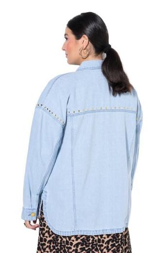 Moda za polnejše Košulja traper šireg kroja plus velikost, xxl, Ulla Popken in Johann Popken (JP1880)