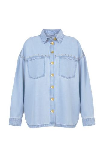 Moda za polnejše Košulja traper šireg kroja plus velikost, xxl, Ulla Popken in Johann Popken (JP1880)