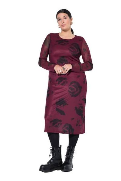 Slika Haljina midi dugih rukava užeg kroja