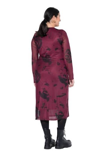 Moda za polnejše Haljina midi dugih rukava užeg kroja plus velikost, xxl, Ulla Popken in Johann Popken (JP1880)