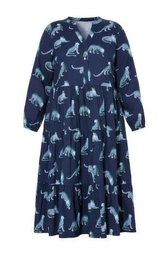 Moda za polnejše Haljina maxi dugih rukava V ovratnika plus velikost, xxl, Ulla Popken in Johann Popken (JP1880)