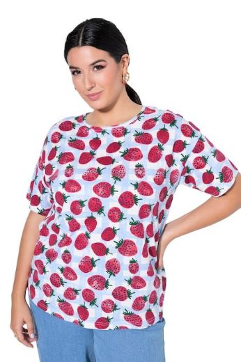 Moda za polnejše Majica kratkih rukava šireg kroja plus velikost, xxl, Ulla Popken in Johann Popken (JP1880)