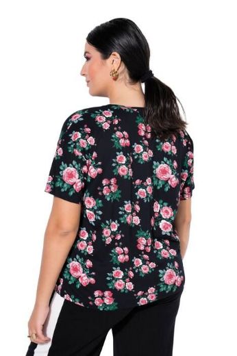 Moda za polnejše Majica kratkih rukava šireg kroja plus velikost, xxl, Ulla Popken in Johann Popken (JP1880)