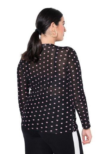 Moda za polnejše Majica dugih rukava mrežastog izgleda plus velikost, xxl, Ulla Popken in Johann Popken (JP1880)