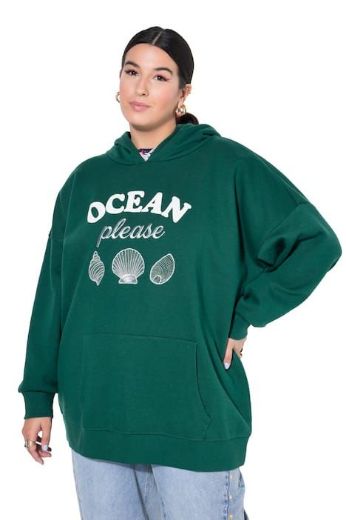 Moda za polnejše Majica dugih rukava sa kapuljačom plus velikost, xxl, Ulla Popken in Johann Popken (JP1880)