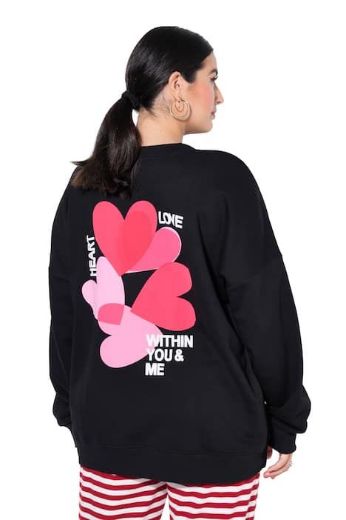 Moda za polnejše Majica dugih rukava šireg kroja plus velikost, xxl, Ulla Popken in Johann Popken (JP1880)