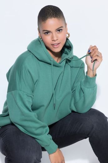 Moda za polnejše Majica dugih rukava s kapuljačom plus velikost, xxl, Ulla Popken in Johann Popken (JP1880)