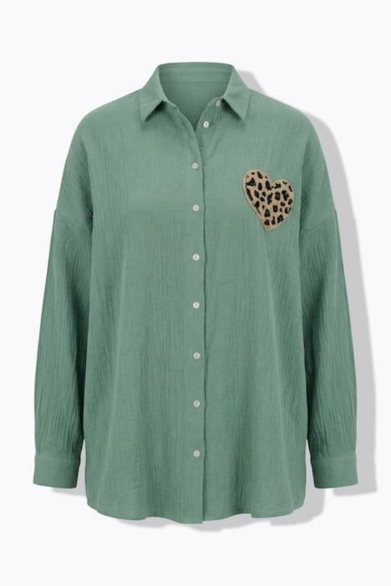 Moda za polnejše Bluza s dugim rukavima ravnog kroja plus velikost, xxl, Ulla Popken in Johann Popken (JP1880)