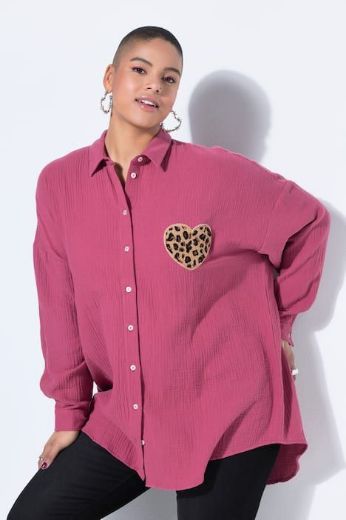 Moda za polnejše Bluza s dugim rukavima ravnog kroja plus velikost, xxl, Ulla Popken in Johann Popken (JP1880)