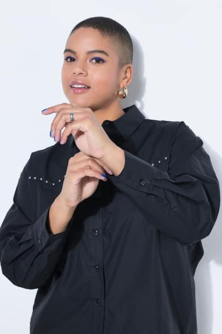 Moda za polnejše Košulja dugih rukava s ukrasima plus velikost, xxl, Ulla Popken in Johann Popken (JP1880)