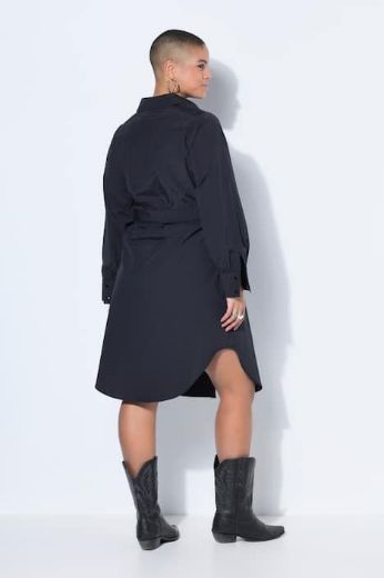 Moda za polnejše Haljina dugih rukava na vezanje plus velikost, xxl, Ulla Popken in Johann Popken (JP1880)