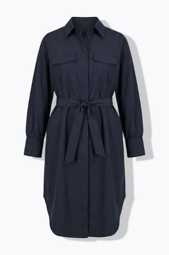 Moda za polnejše Haljina dugih rukava na vezanje plus velikost, xxl, Ulla Popken in Johann Popken (JP1880)