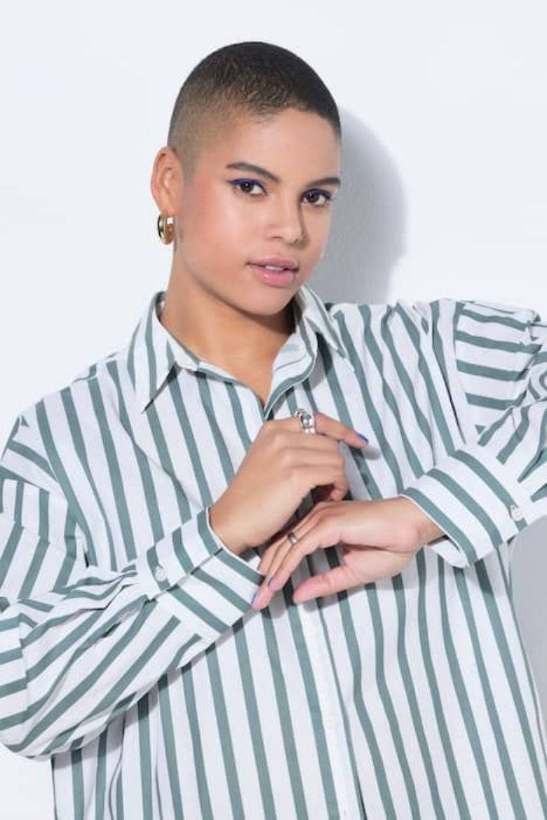 Moda za polnejše Košulja dugih rukava na pruge plus velikost, xxl, Ulla Popken in Johann Popken (JP1880)