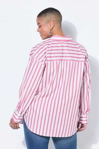 Moda za polnejše Košulja dugih rukava na pruge plus velikost, xxl, Ulla Popken in Johann Popken (JP1880)