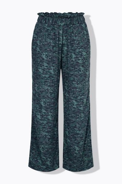 Slika Hlače širokih nogavica visokog struka