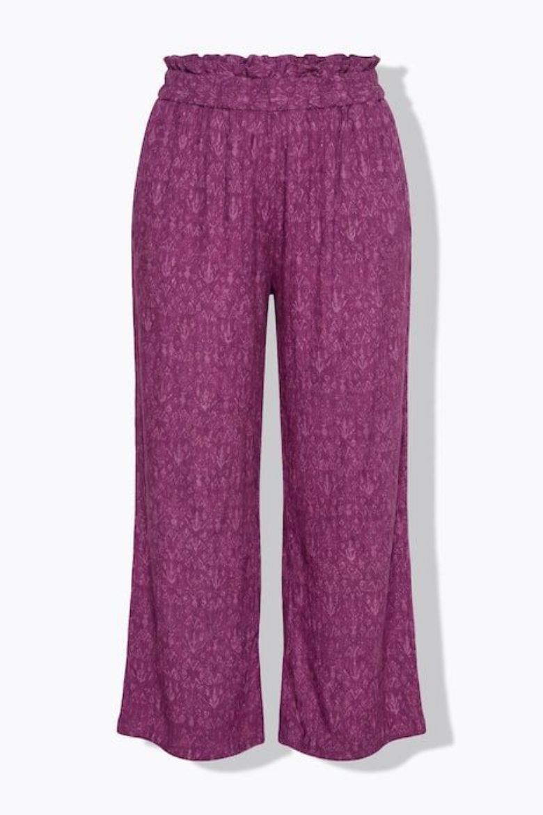 Moda za polnejše Hlače širokih nogavica visokog struka plus velikost, xxl, Ulla Popken in Johann Popken (JP1880)